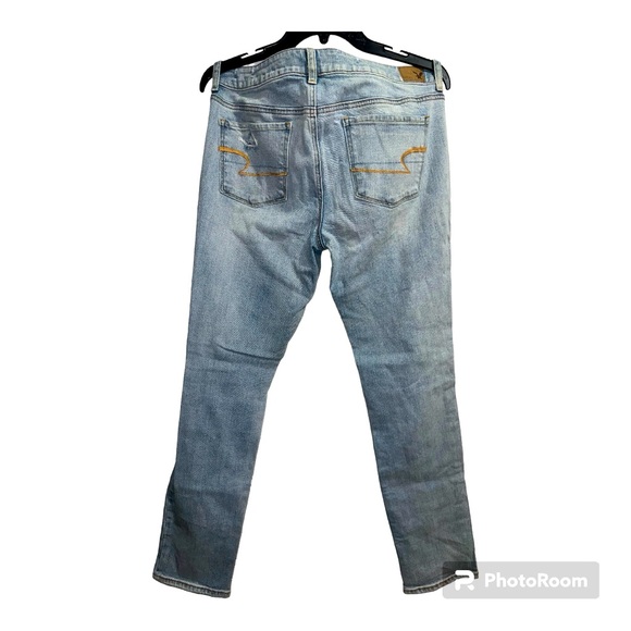 American Eagles Blue Jeans with rips - Picture 2 of 5
